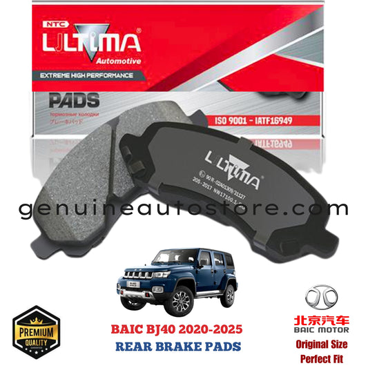 BAIC BJ40 2020-2025 REAR BRAKE PADS ULTIMA in Pakistan. 100% Genuine, Reliable, Best Price, Cash on Delivery Available