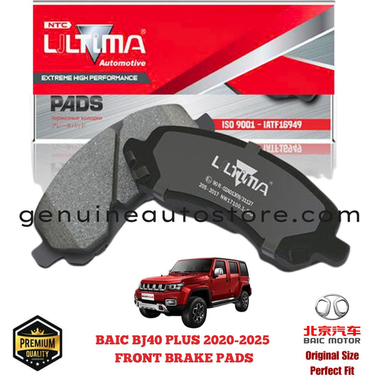 BAIC BJ40 PLUS 2020-2025 FRONT BRAKE PADS ULTIMA in Pakistan. 100% Genuine, Reliable, Best Price, Cash on Delivery Available