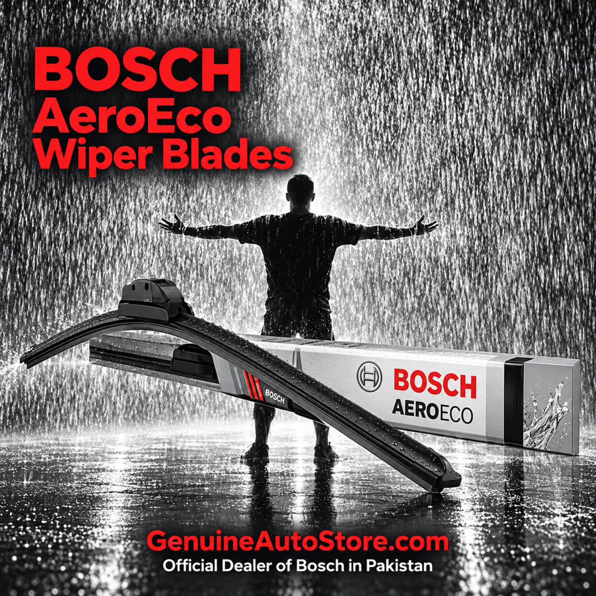 Bosch Genuine front wiper set smooth long lasting performance