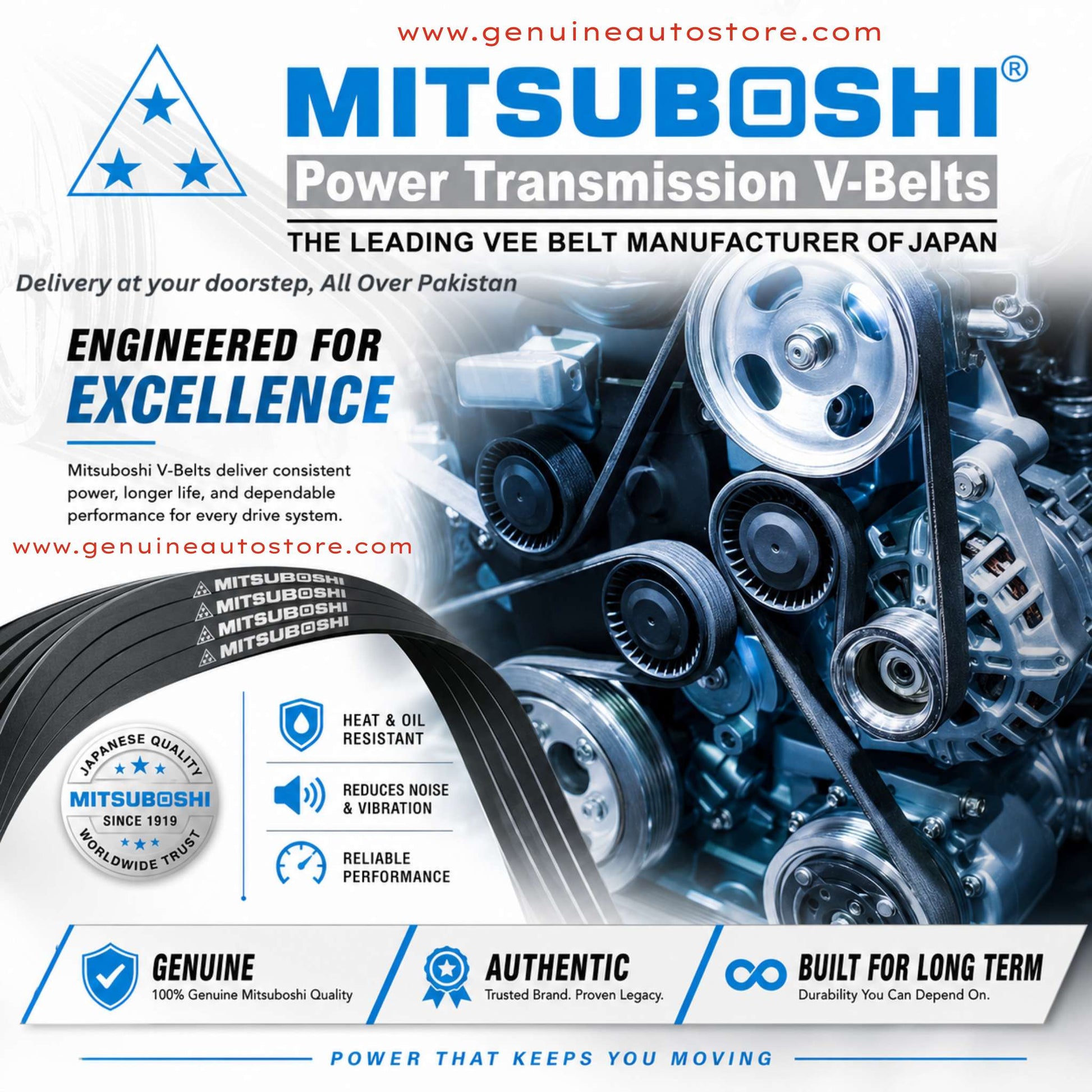 Buy 5PK-1135 Belt Made in Japan - MITSUBOSHI in Pakistan at best price