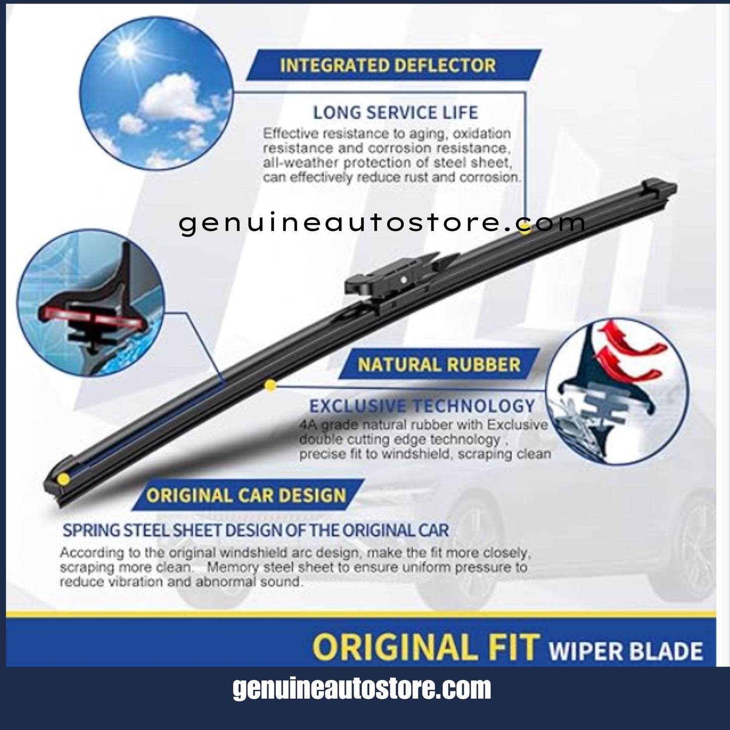 Buy DFSK Glory 580 Pro BOSCH Wiper Blades Button Type in Pakistan