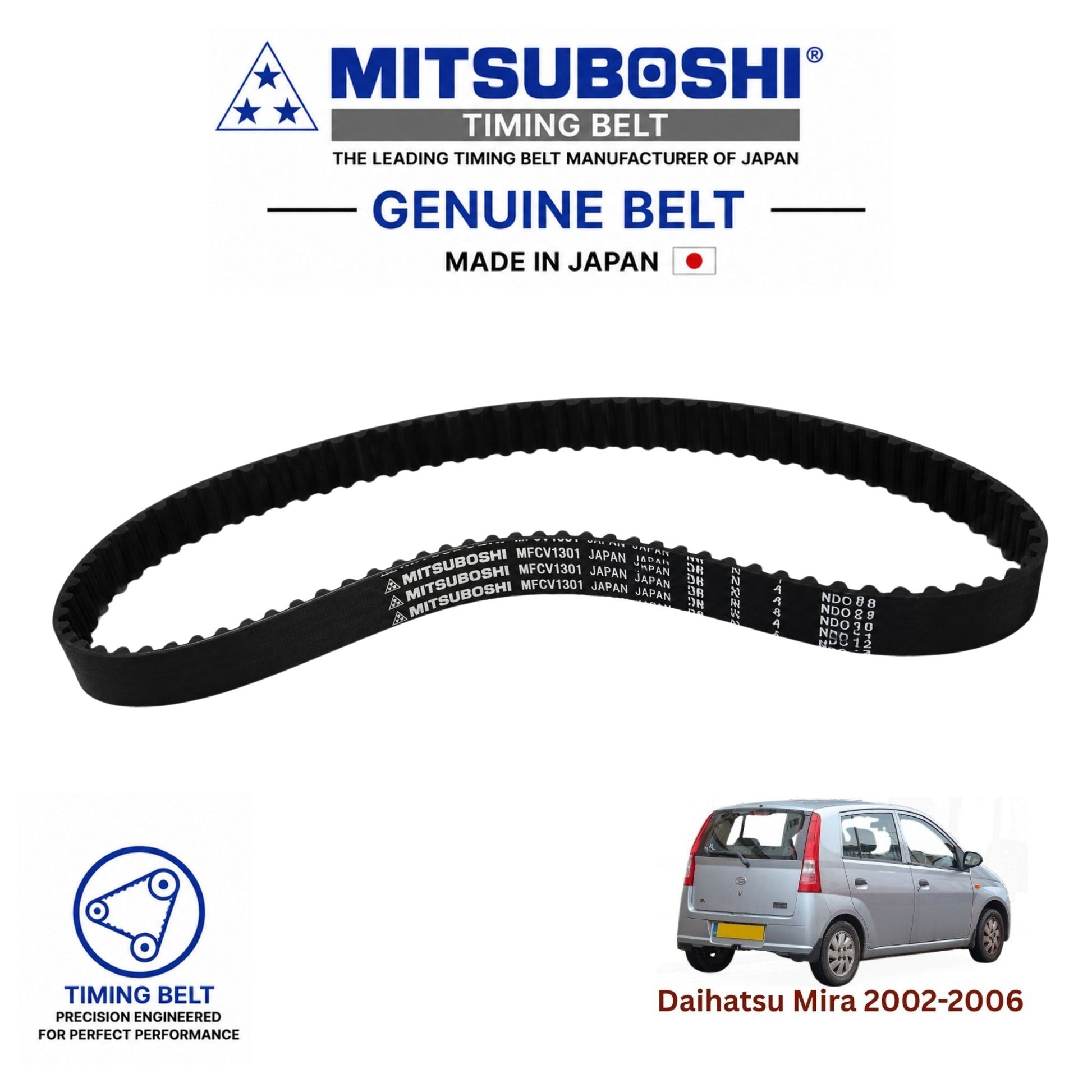 Buy Daihatsu Mira 2002-2006 Timing Belt Japan - Mitsuboshi in Pakistan