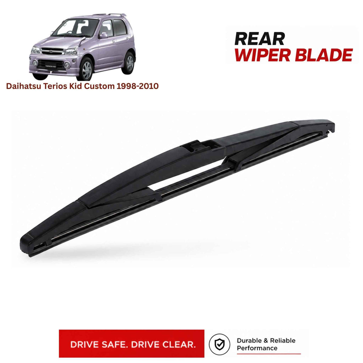 Buy Daihatsu Terios Kid Custom 1998-2010 Rear Wiper Blade in Pakistan at best Price