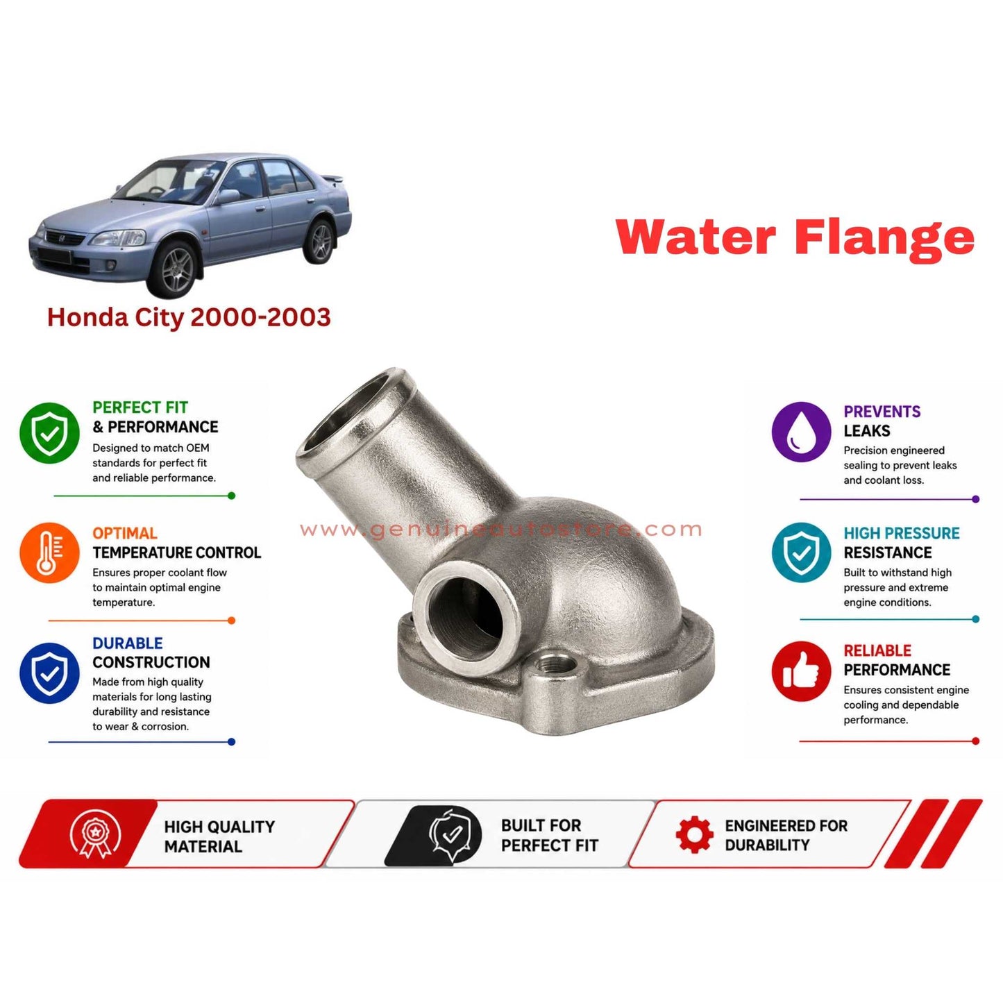 Buy Honda City 2000-2003 Water Flange in Pakistan
