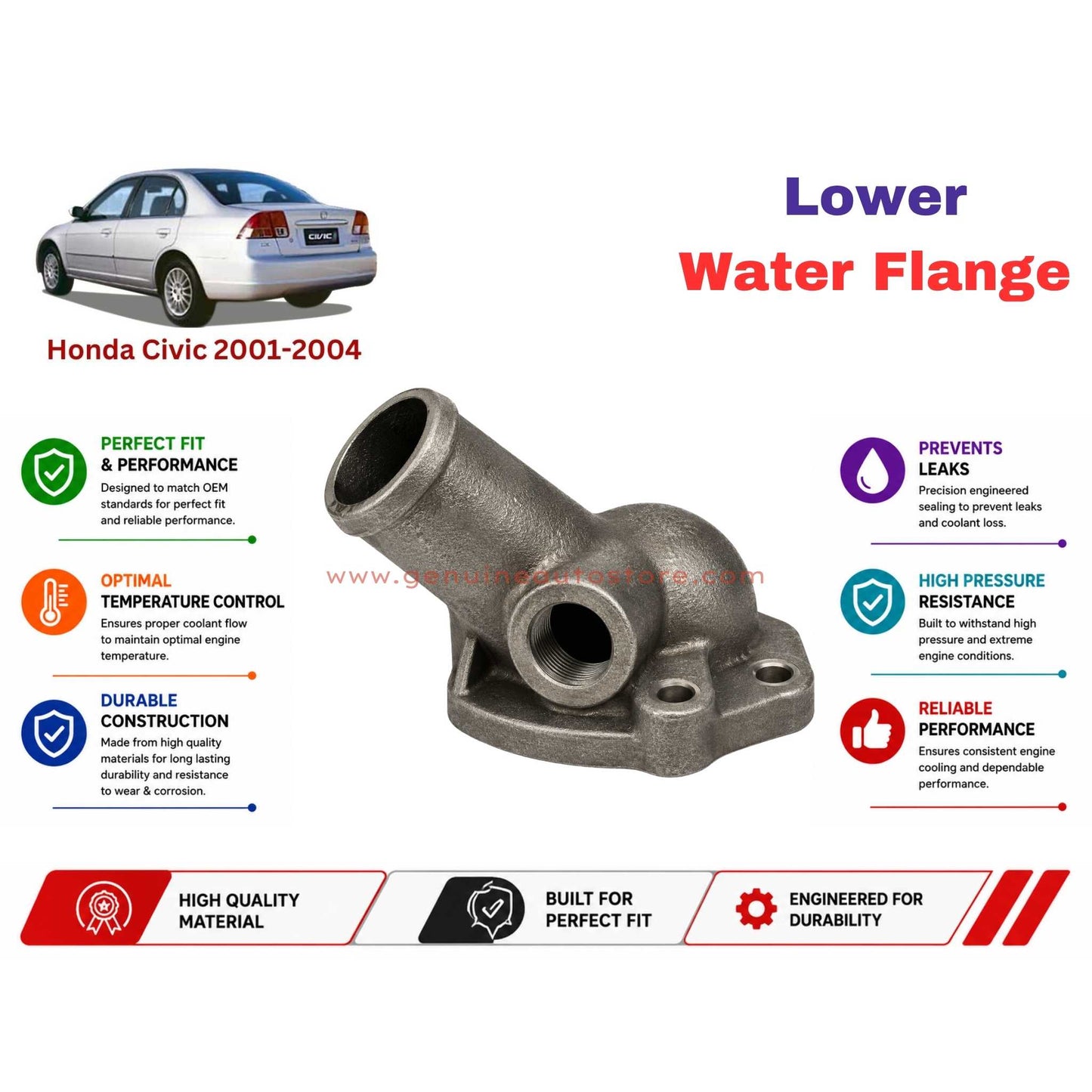 Buy Honda Civic 2001-2004 Lower Water Flange in Pakistan