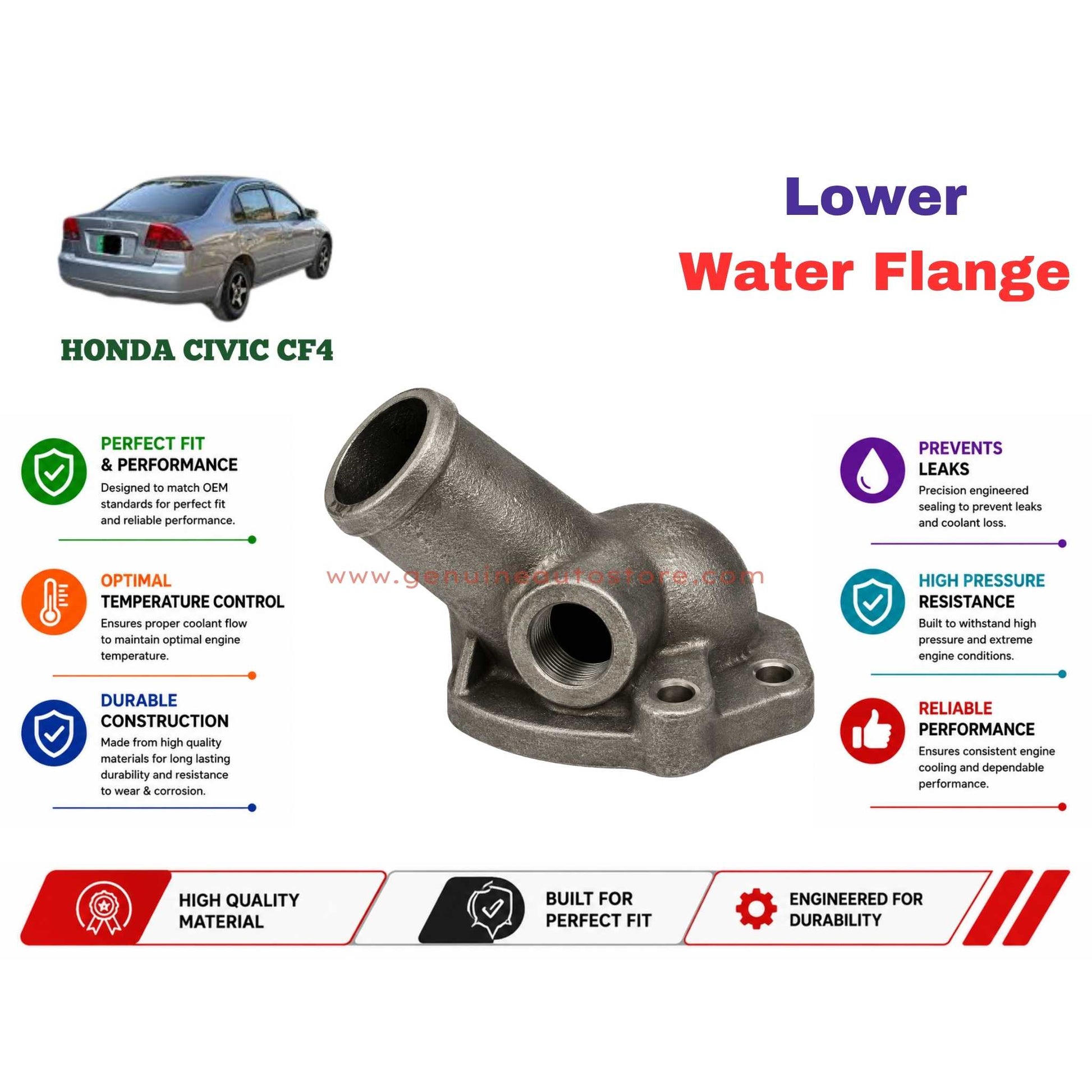 Buy Honda Civic CF4 Lower Water Flange in Pakistan