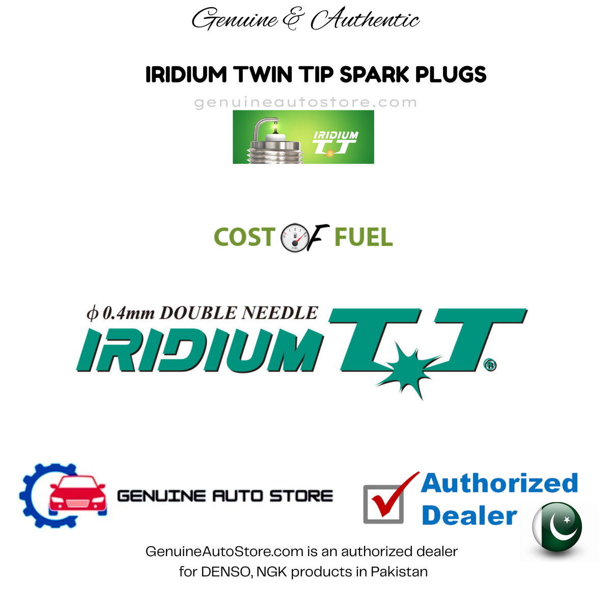 Buy Kia Sorento 2400cc Spark Plugs Iridium Twin Tip 4 Pc in Pakistan