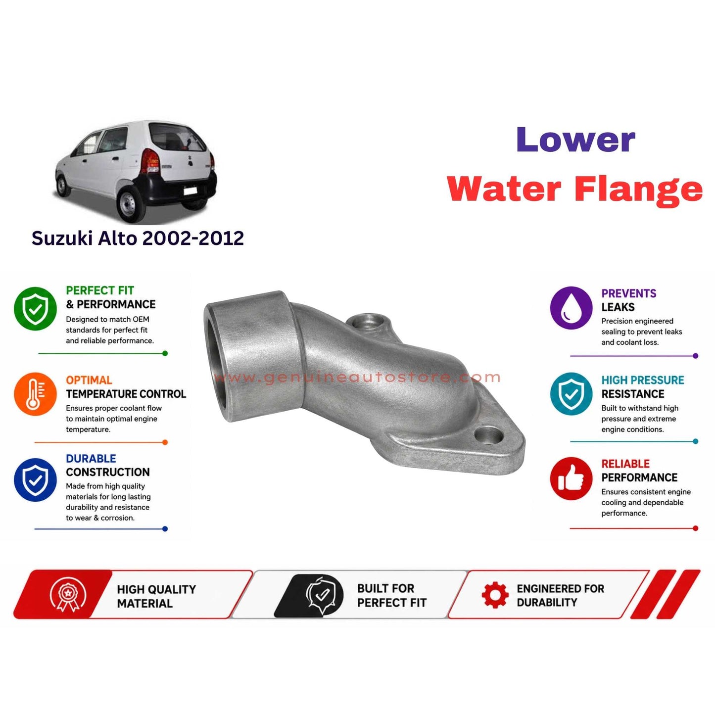 Buy Suzuki Alto 2002-2012 Lower Water Flange in Pakistan