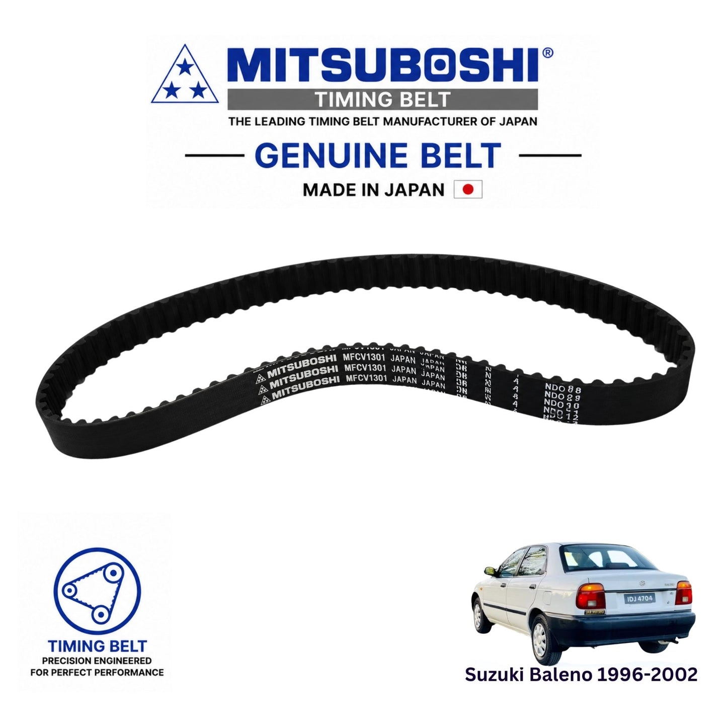 Buy Suzuki Baleno 1996-2002 Timing Belt Japan - Mitsuboshi in Pakistan