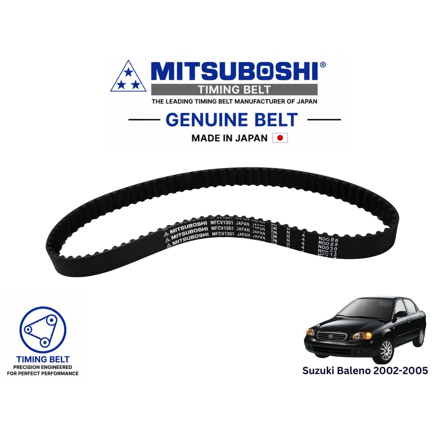Buy Suzuki Baleno 2002-2005 Timing Belt Japan - Mitsuboshi in Pakistan