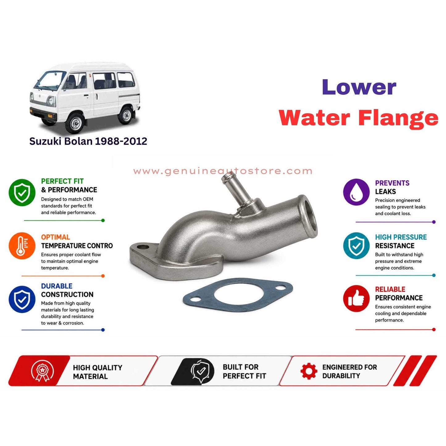 Buy Suzuki Bolan 1988-2012 Lower Water Flange in Pakistan