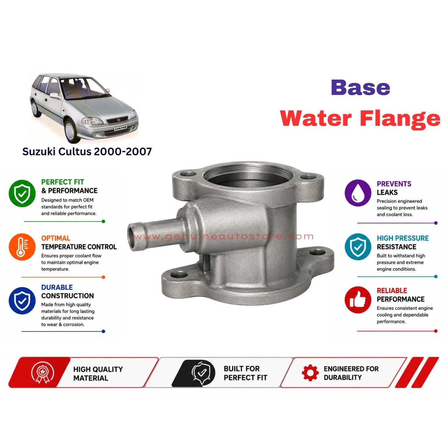 Buy Suzuki Cultus 2000-2007 Base Water Flange in Pakistan