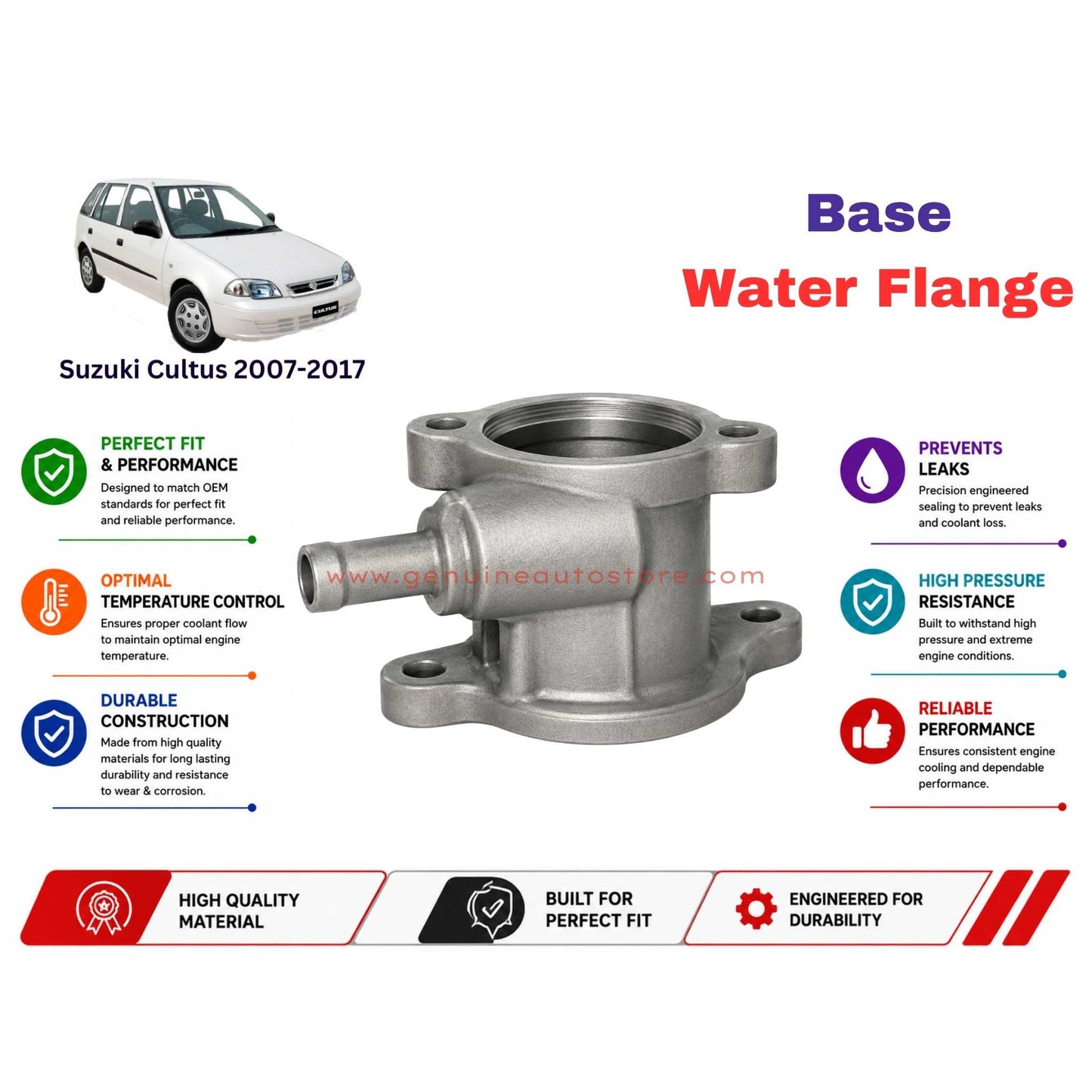 Buy Suzuki Cultus 2007-2017 Base Water Flange in Pakistan