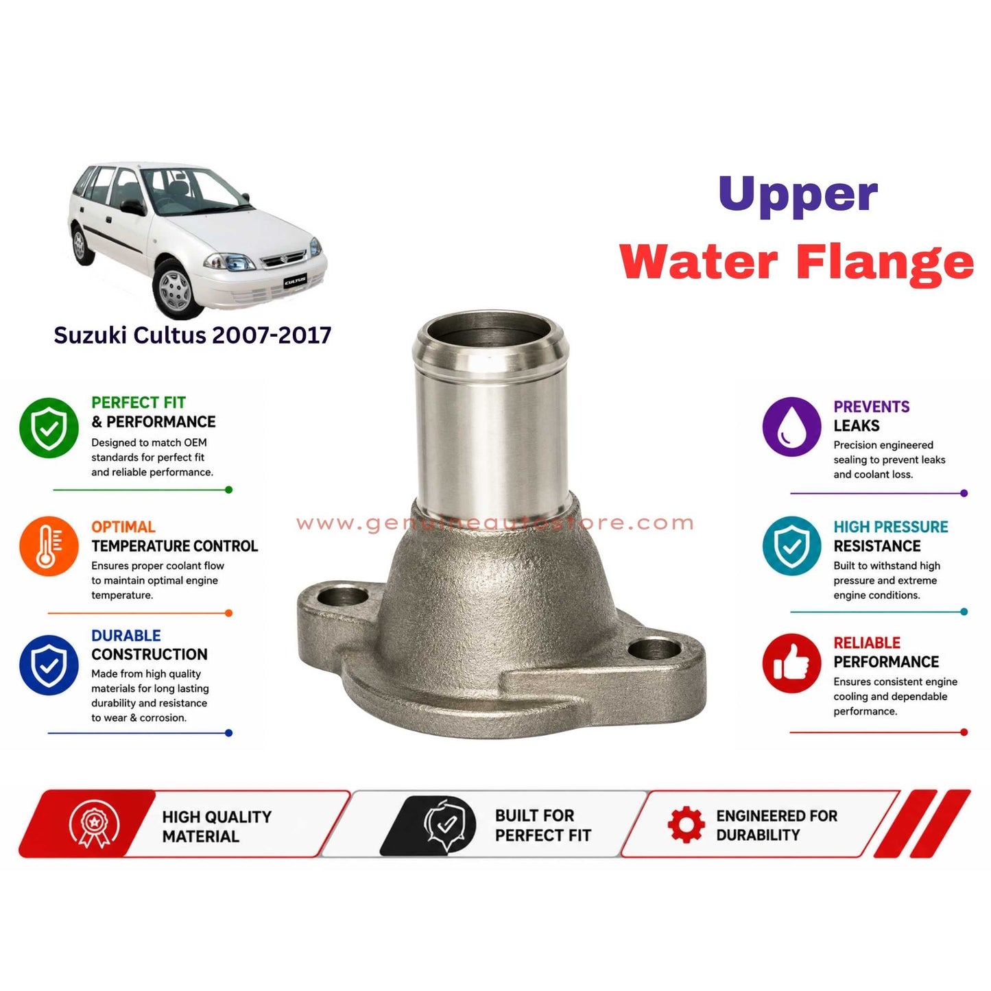 Buy Suzuki Cultus 2007-2017 Upper Water Flange in Pakistan