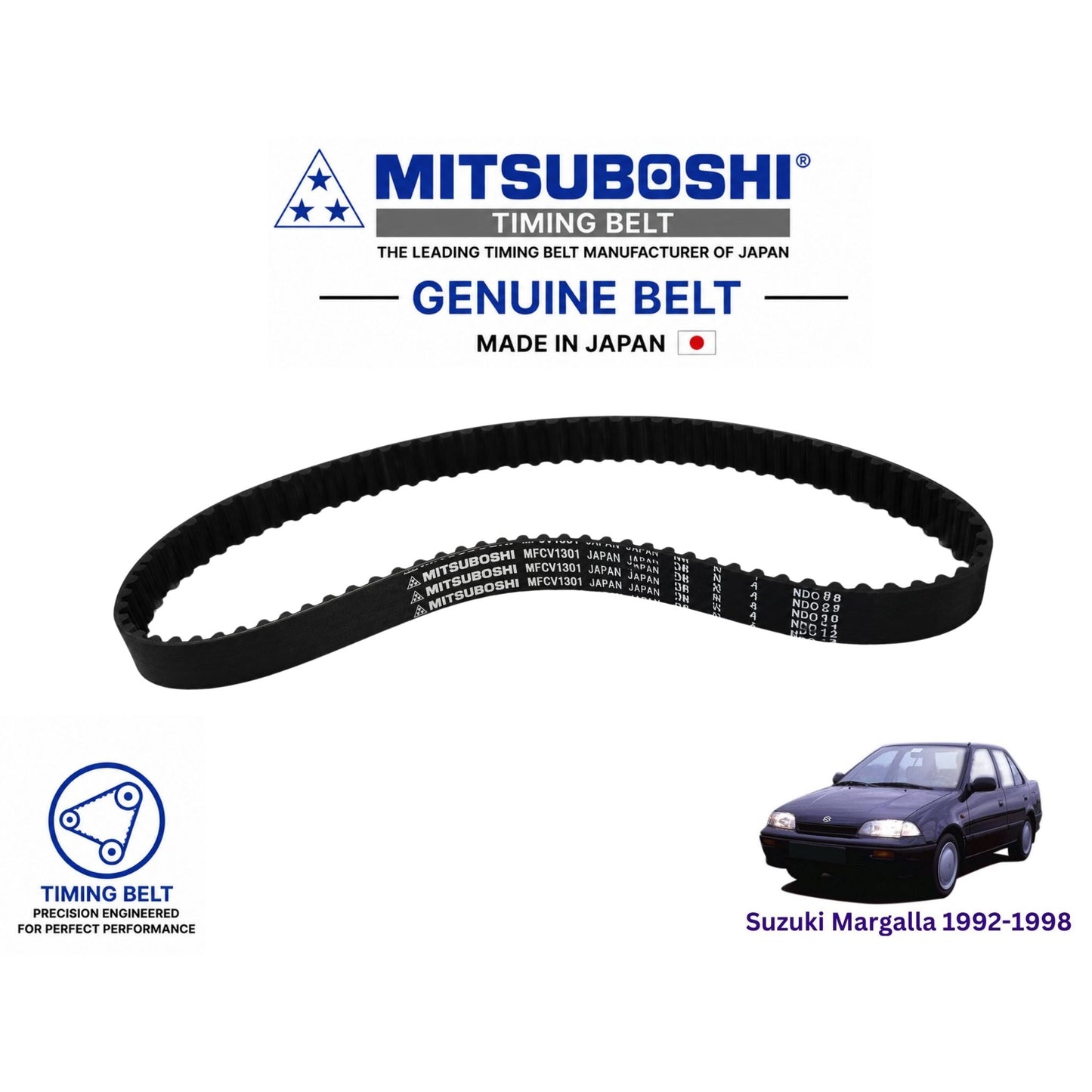 Buy Suzuki Margalla 1992-1998 Timing Belt Japan - Mitsuboshi in Pakistan