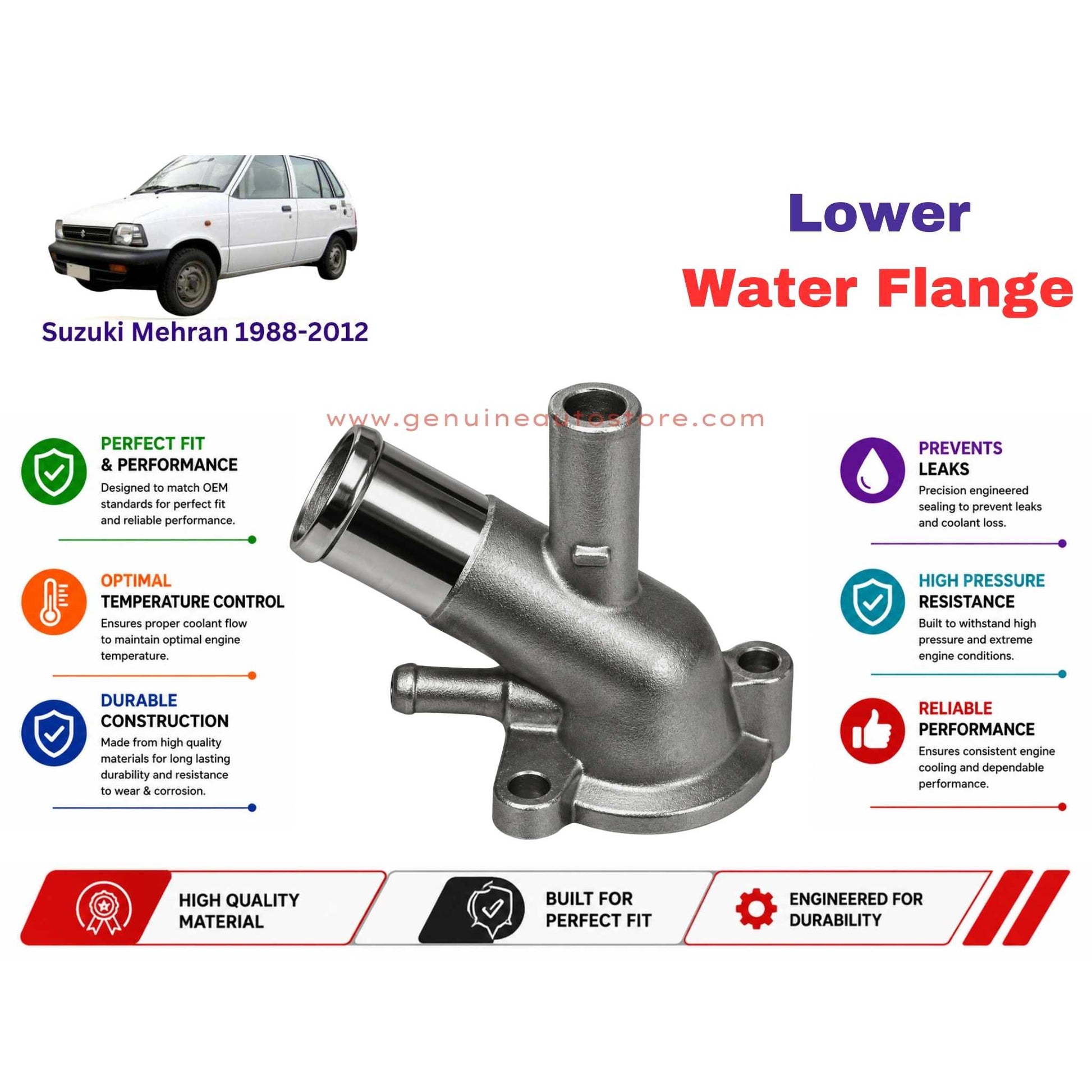 Buy Suzuki Mehran 1988-2012 Lower Water Flange in Pakistan