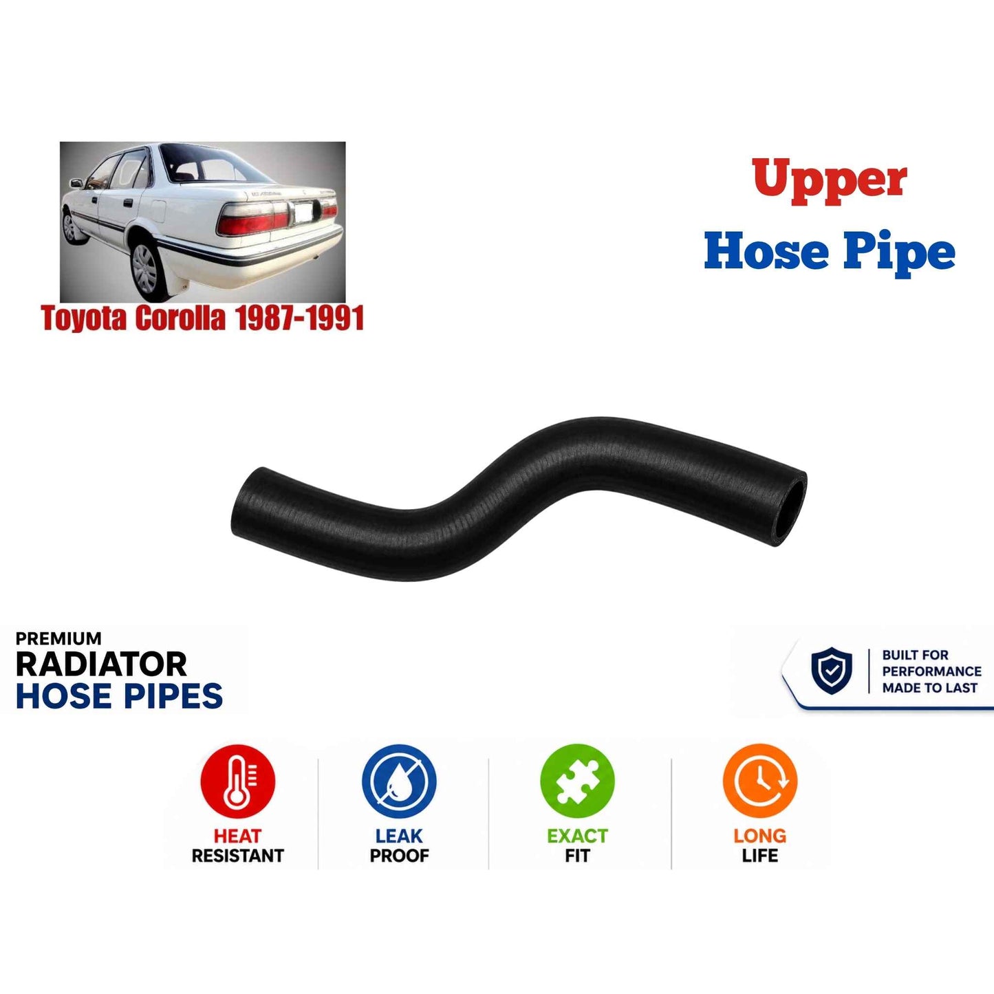 Buy Toyota Corolla 1987-1991 Upper Hose Pipe in Pakistan