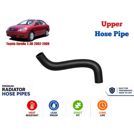 Buy Toyota Corolla 2.0D 2002-2008 Upper Hose Pipe in Pakistan