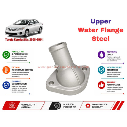 Buy Toyota Corolla Altis 2008-2014 Upper Water Flange Steel in Pakistan
