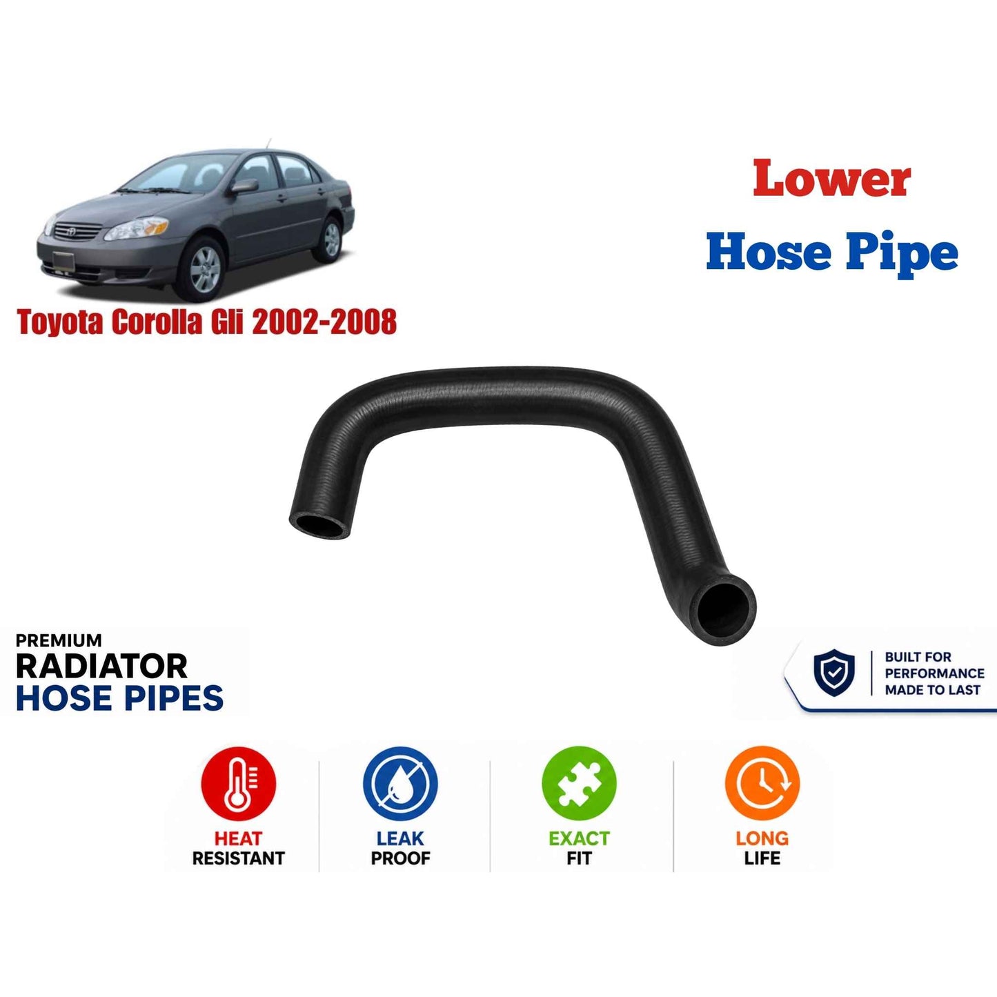 Buy Toyota Corolla Gli 2002-2008 Lower Hose Pipe in Pakistan