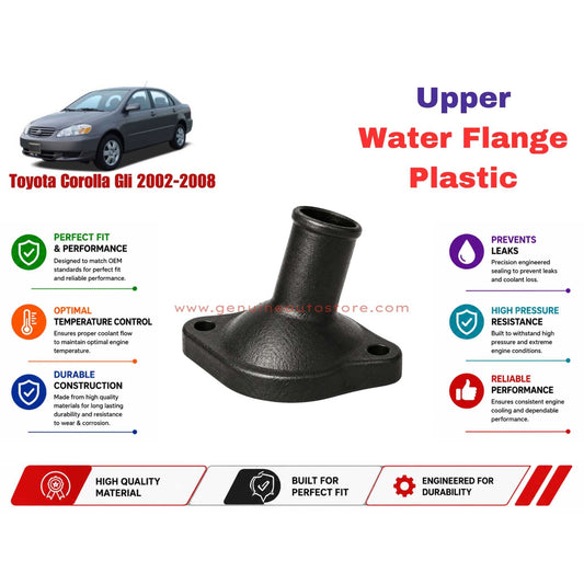 Buy Toyota Corolla Gli 2002-2008 Upper Water Flange Plastic in Pakistan