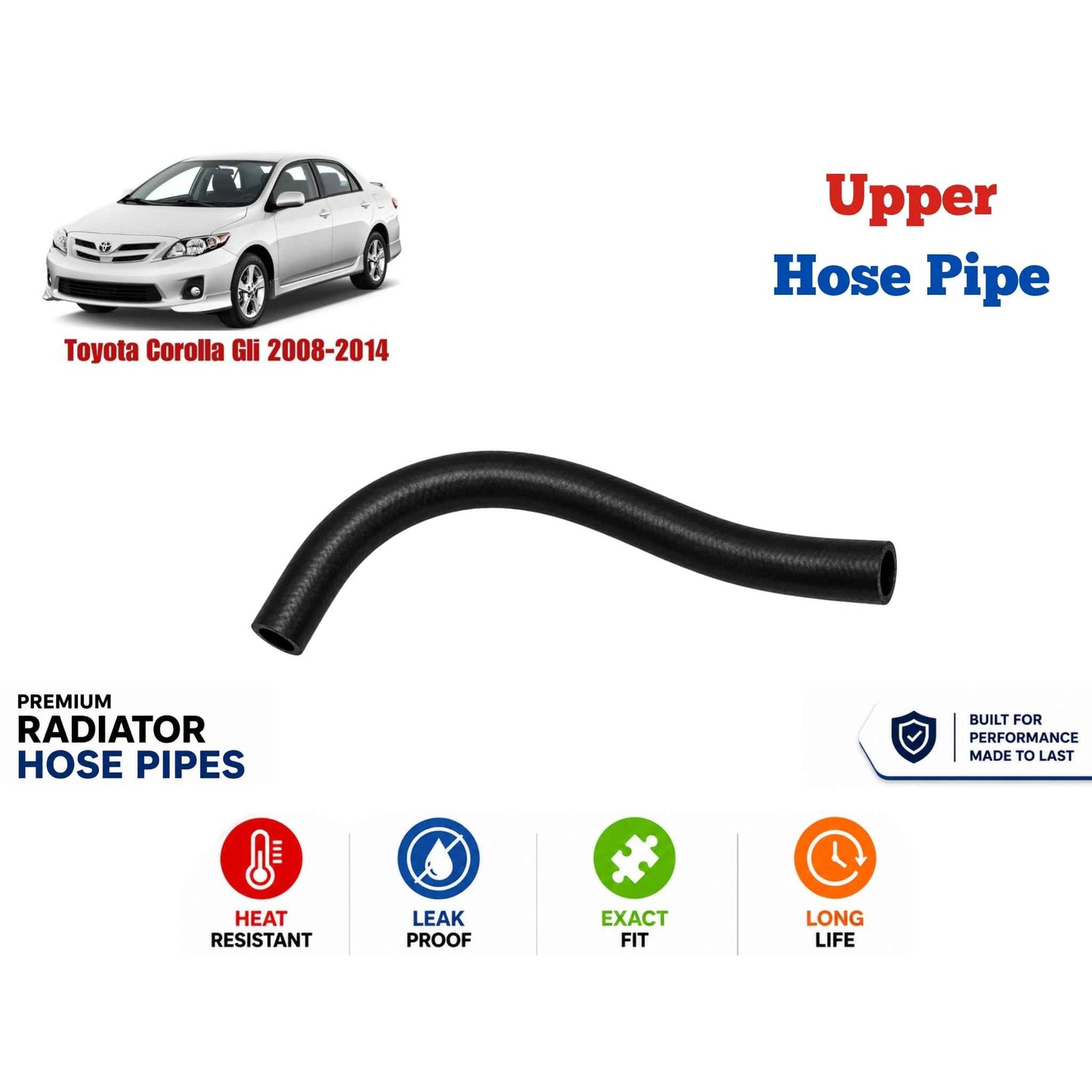 Buy Toyota Corolla Gli 2008-2014 Upper Hose Pipe in Pakistan