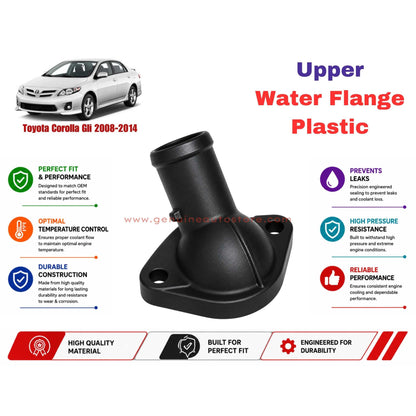 Buy Toyota Corolla Gli 2008-2014 Upper Water Flange Plastic in Pakistan