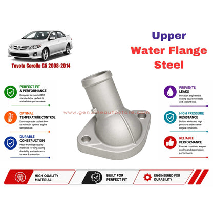 Buy Toyota Corolla Gli 2008-2014 Upper Water Flange Steel in Pakistan
