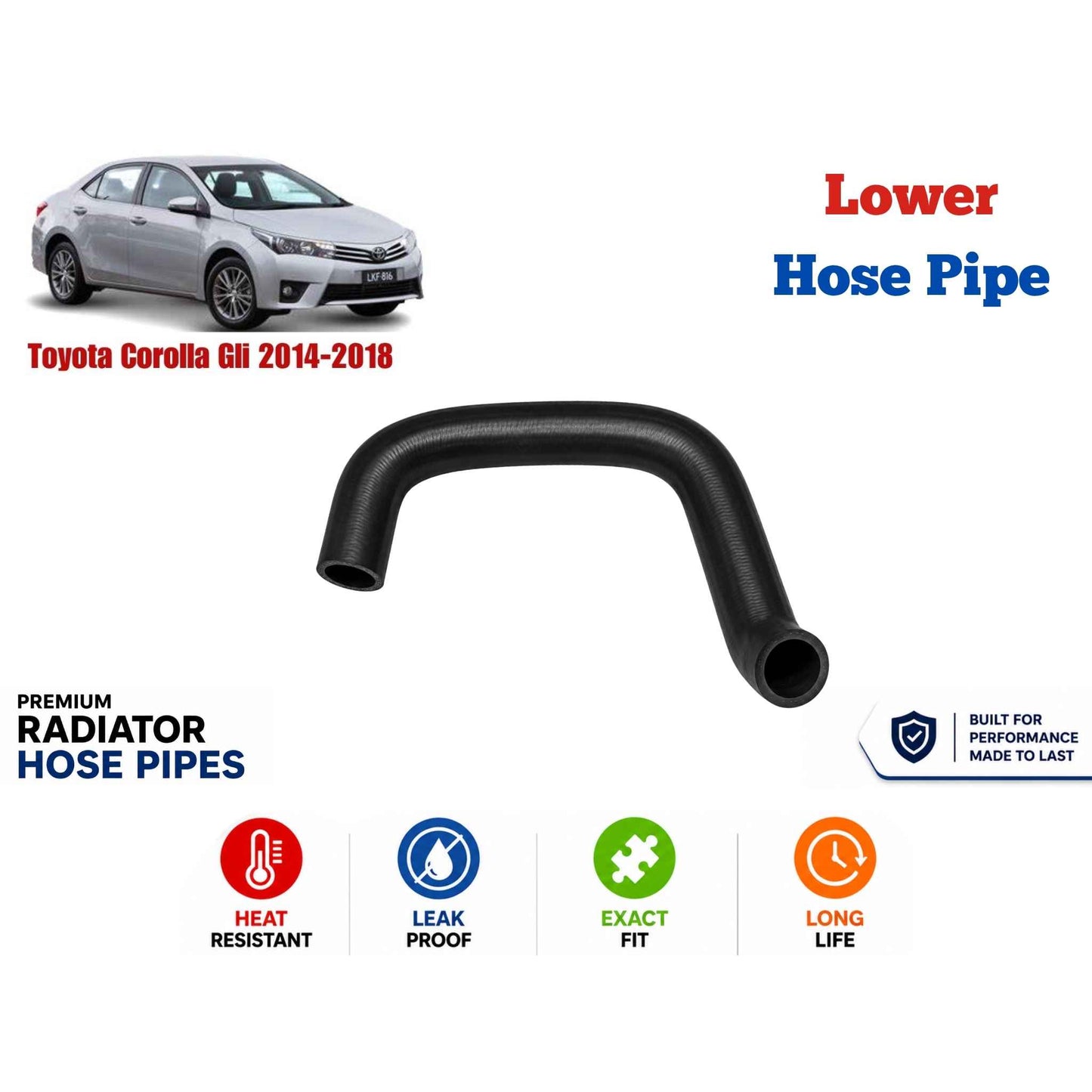 Buy Toyota Corolla Gli 2014-2018 Lower Hose Pipe in Pakistan