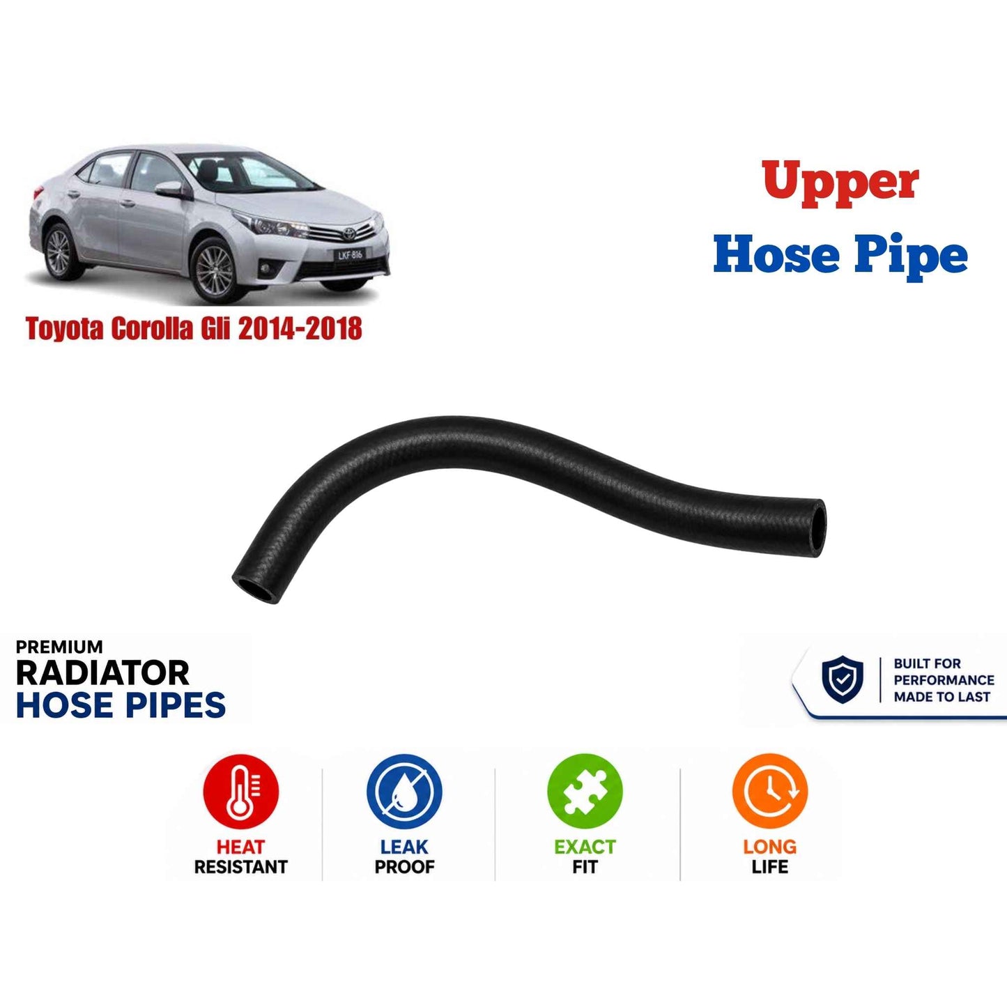 Buy Toyota Corolla Gli 2014-2018 Upper Hose Pipe in Pakistan