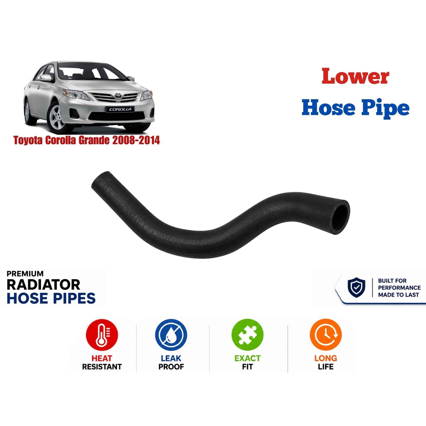 Buy Toyota Corolla Grande 2008-2014 Lower Hose Pipe in Pakistan