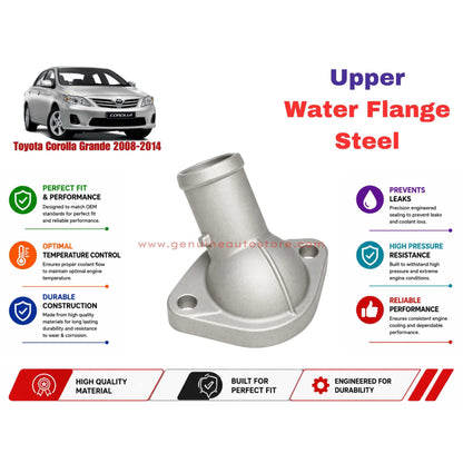 Buy Toyota Corolla Grande 2008-2014 Upper Water Flange Steel in Pakistan