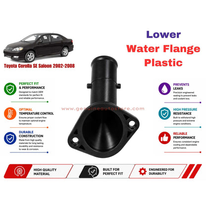 Buy Toyota Corolla SE Saloon 2002-2008 Lower Water Flange Plastic in Pakistan