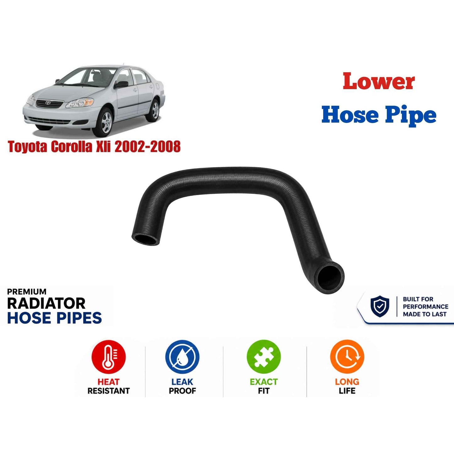 Buy Toyota Corolla Xli 2002-2008 Lower Hose Pipe in Pakistan