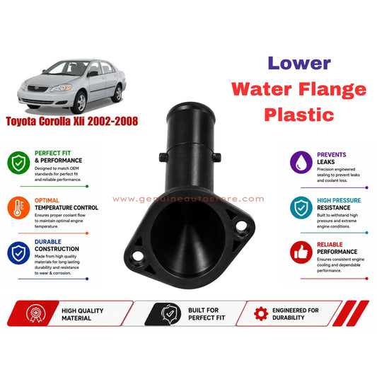 Buy Toyota Corolla Xli 2002-2008 Lower Water Flange Plastic in Pakistan