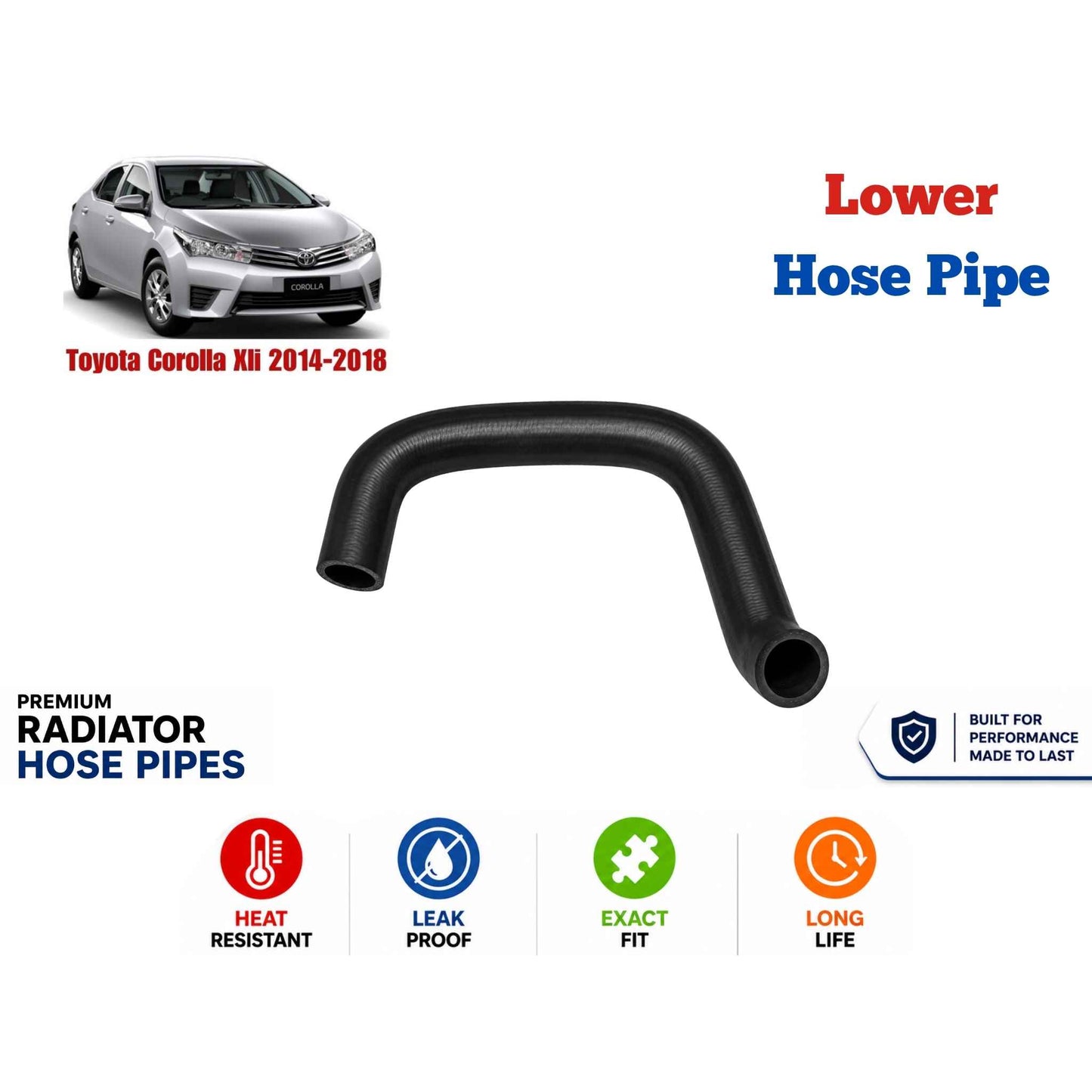 Buy Toyota Corolla Xli 2014-2018 Lower Hose Pipe in Pakistan