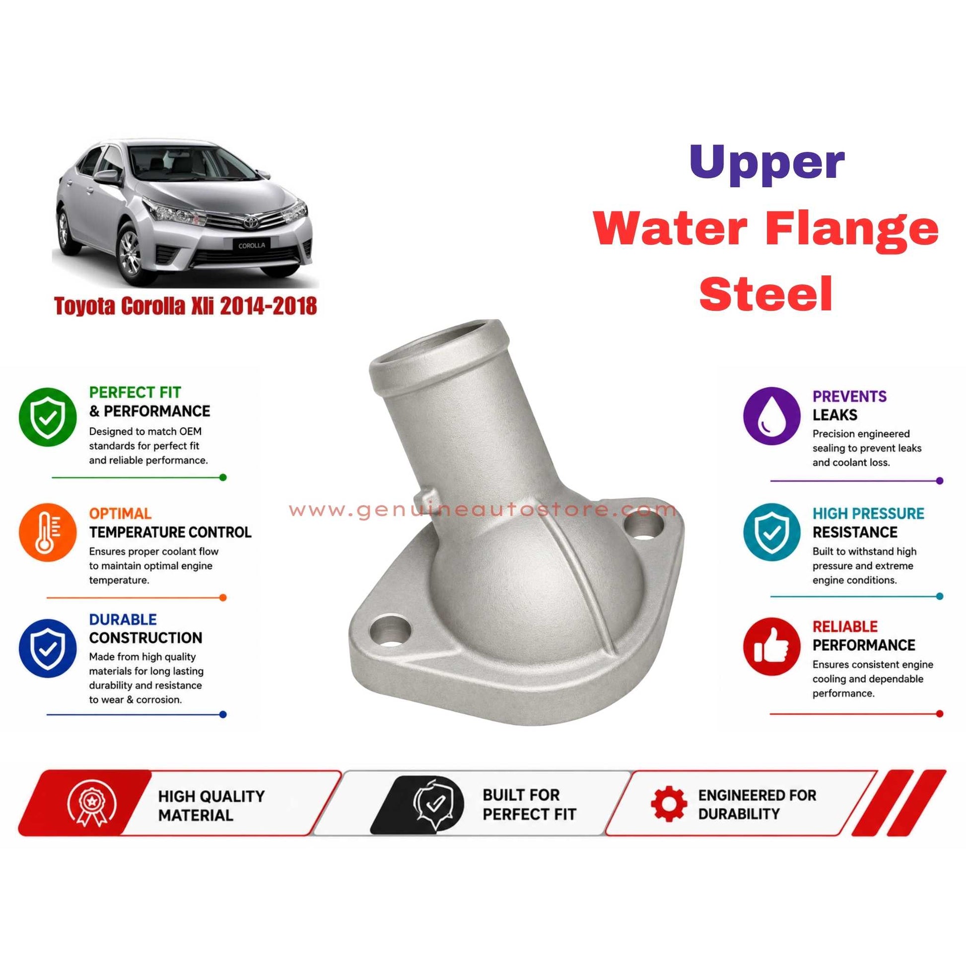 Buy Toyota Corolla Xli 2014-2018 Upper Water Flange Steel in Pakistan