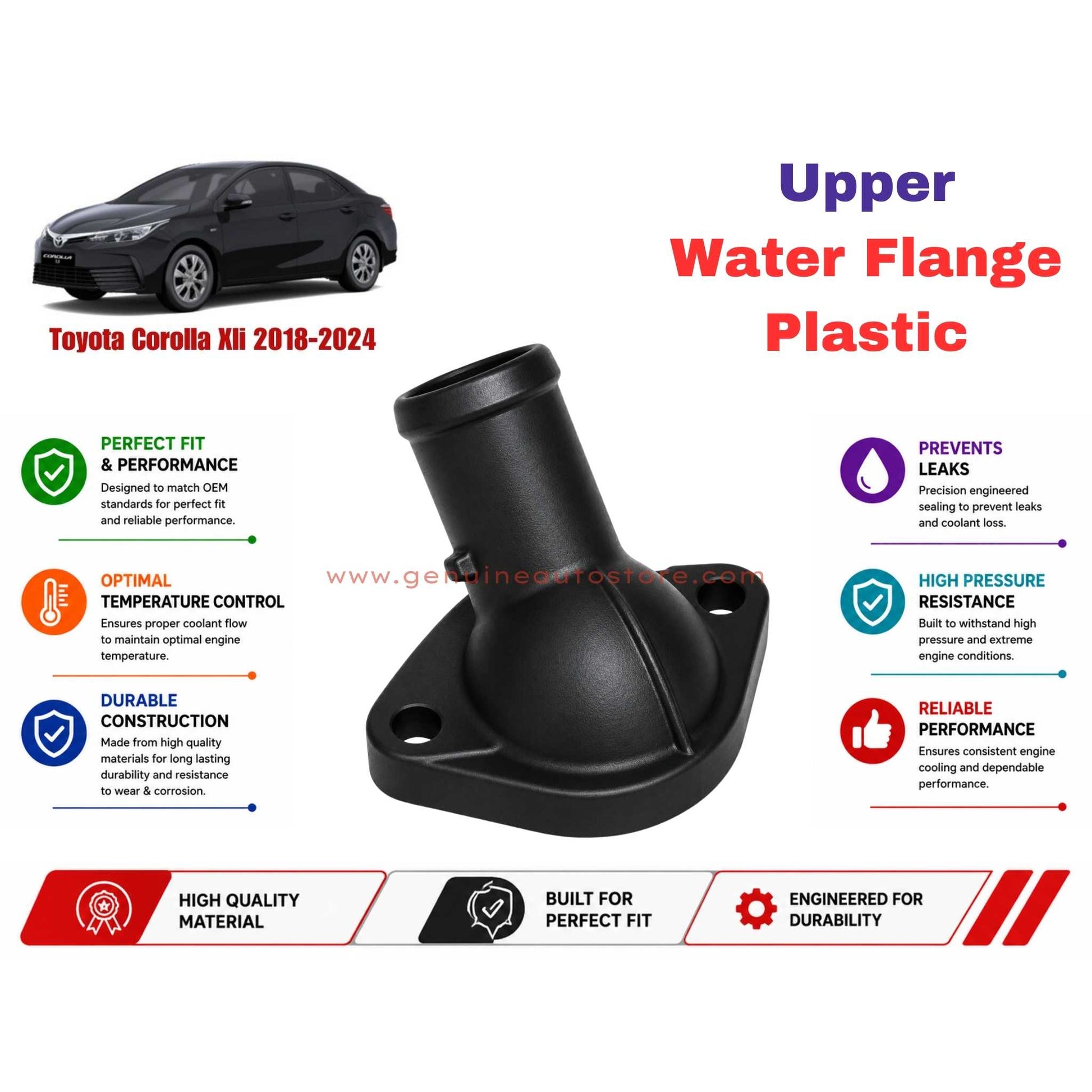 Buy Toyota Corolla Xli 2018-2024 Upper Water Flange Plastic in Pakistan