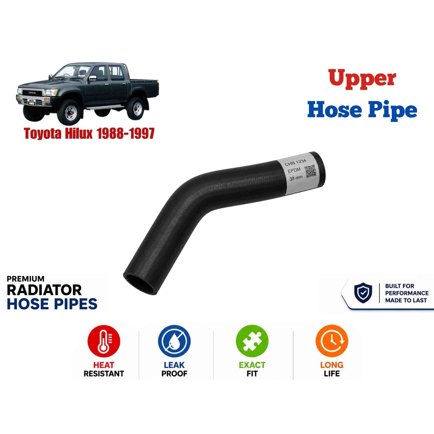 Buy Toyota Hilux 1988-1997 Upper Hose Pipe in Pakistan
