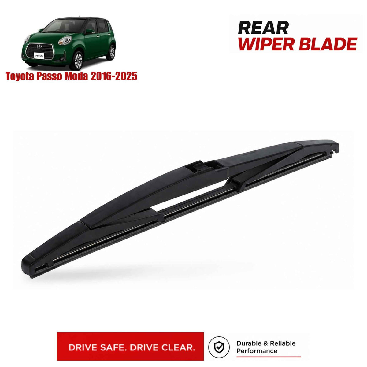 Buy Toyota Passo Moda 2016-2025 Rear Wiper Blade in Pakistan at best Price