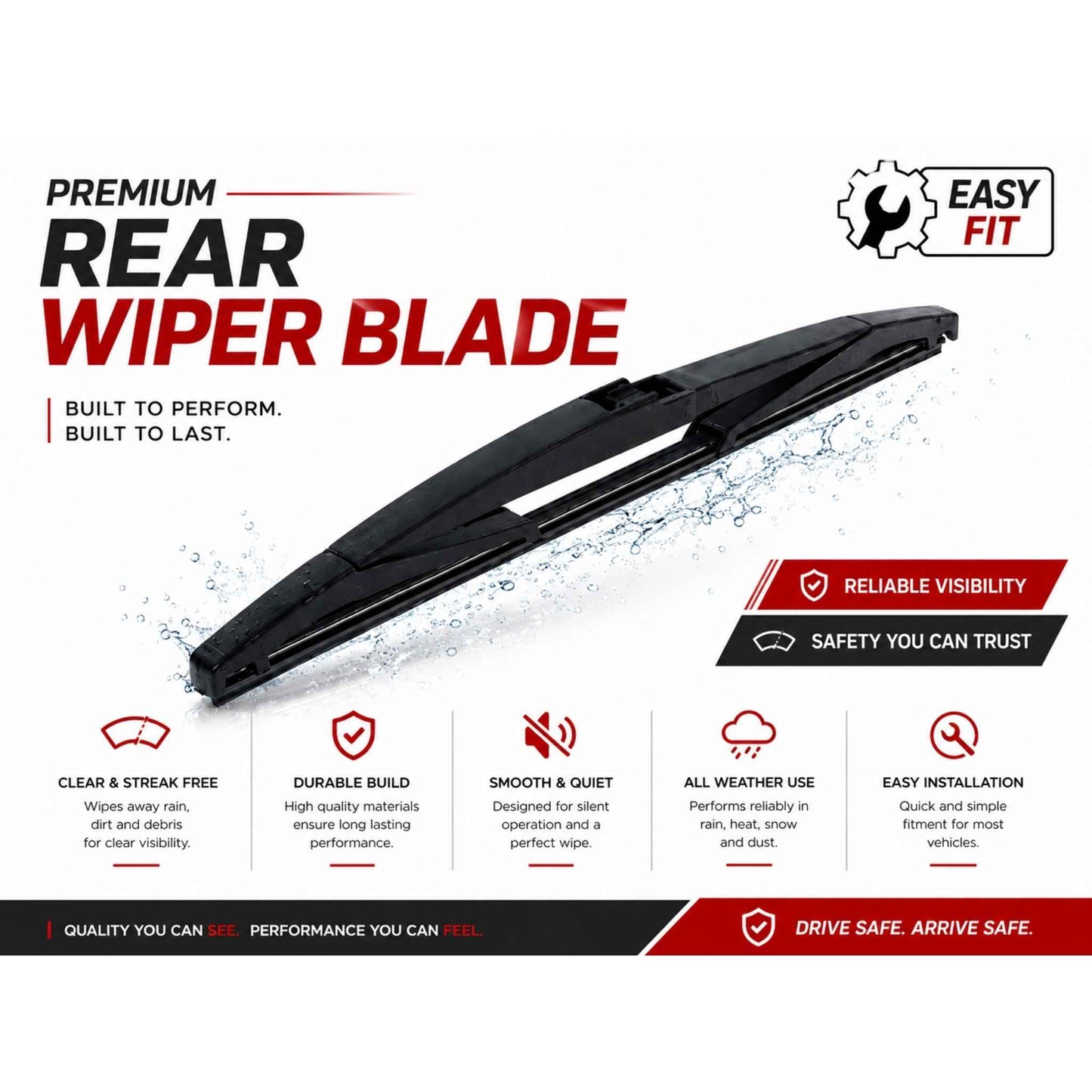 Buy Toyota Vitz 2010-2015 Rear Wiper Blade in Pakistan at best Price