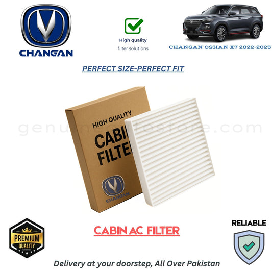 CHANGAN OSHAN X7 2022-2025 CABIN AC FILTER in Pakistan. 100% Genuine, Reliable, Best Price, Cash on Delivery Available 