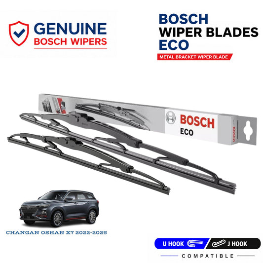 Bosch Genuine metal front wiper set for Changan Oshan X7 2022-2025, pair of two