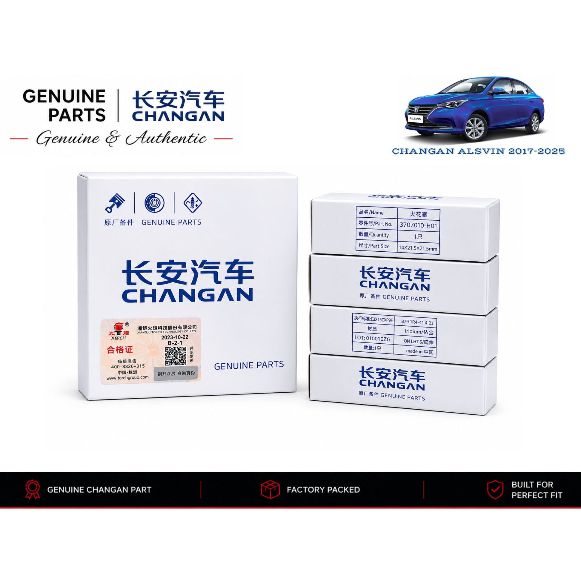 Changan Alsvin genuine spark plugs with authentic original packaging – Genuine Auto Store Pakistan
