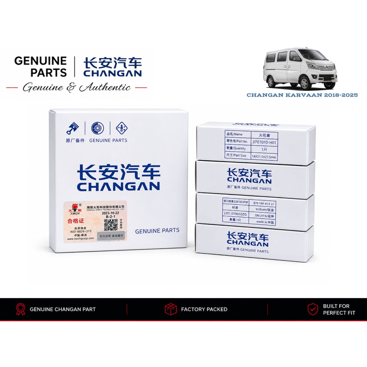 Changan Karvaan 2018-2025 genuine spark plugs with authentic original packaging – Genuine Auto Store Pakistan