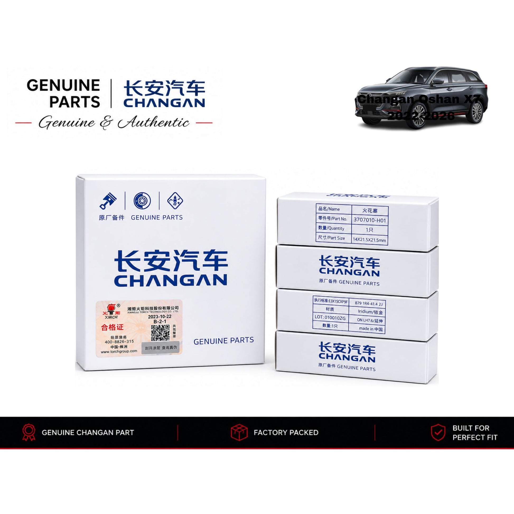 Changan Oshan X7 genuine spark plugs with authentic original packaging – Genuine Auto Store Pakistan