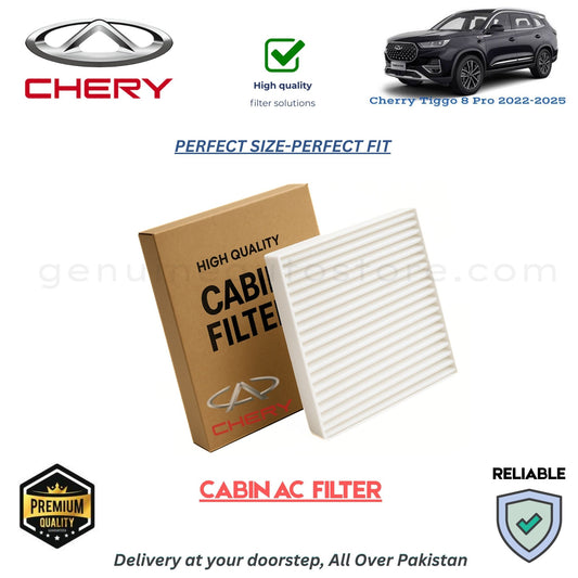 Cherry Tiggo 8 PRO 2022-2025 CABIN AC FILTER in Pakistan. 100% Genuine, Reliable, Best Price, Cash on Delivery Available 