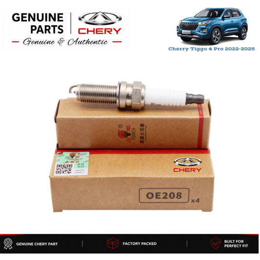 Chery Tiggo 4 Pro genuine spark plugs 4-piece set with authentic packaging – Genuine Auto Store Pakistan