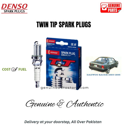 DAEWOO RACER 1993-1995 DENSO Twin Tip Spark Plugs 4pcs in Pakistan – genuine replacement, better mileage and smooth performance