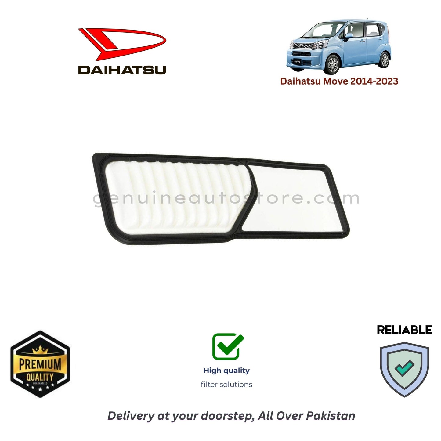 DAIHATSU MOVE 2014-2023 Air Filter Premium Quality in Pakistan, 100% Genuine, Reliable, Best Price, Cash on Delivery 